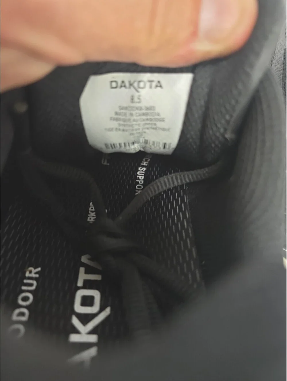DAKOTA Men's 3603 ATSP Quad Lite Athletic Work Shoes Black Size 8.5M